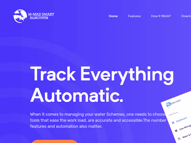 Cover image for M-MAJI - SMART WATER BILLING SYSTEM