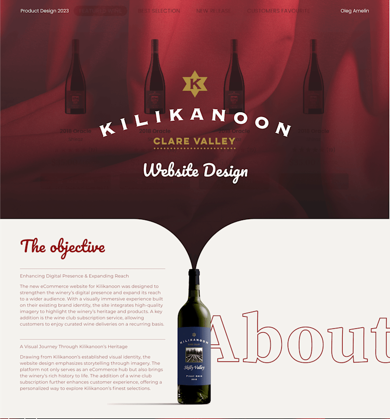 Cover image for E-commerce Website Design for Winery