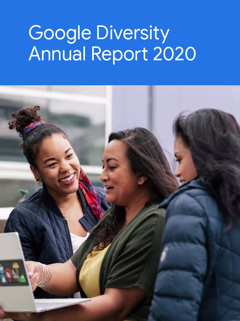 Cover image for Google Diversity Annual Report 2020