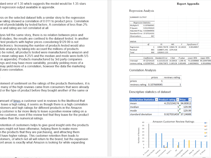 Cover image for Amazon Product Review Research Report 