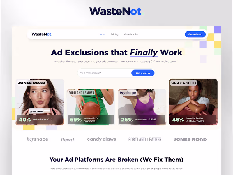 Cover image for WasteNot Website Development: Figma to Framer
