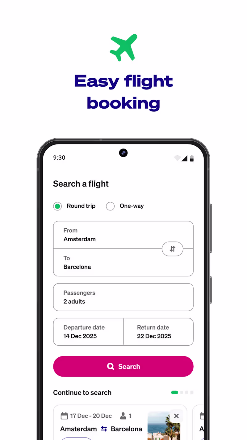 Cover image for Transavia - airline company app