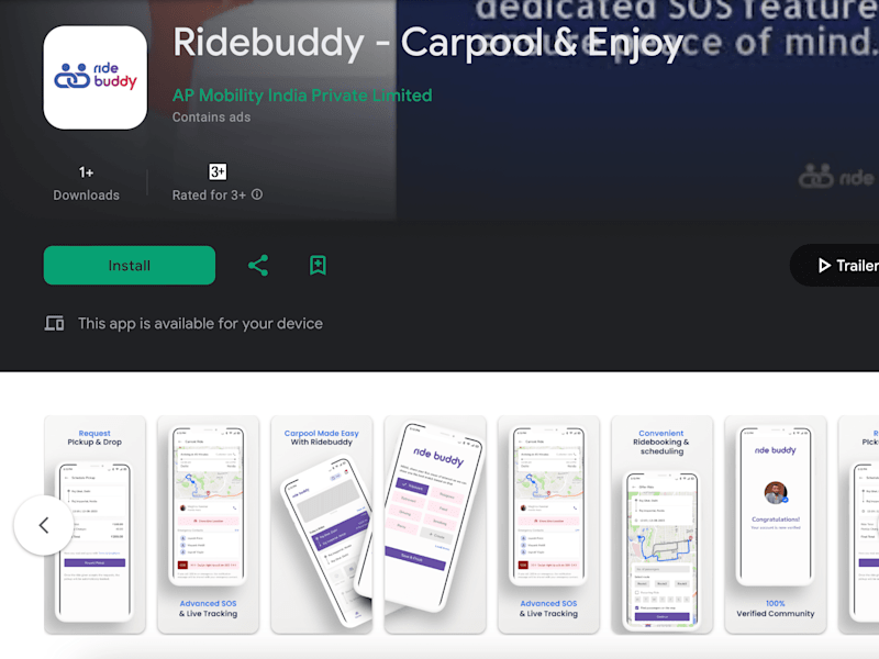 Cover image for RideBuddy - Car Pooling App