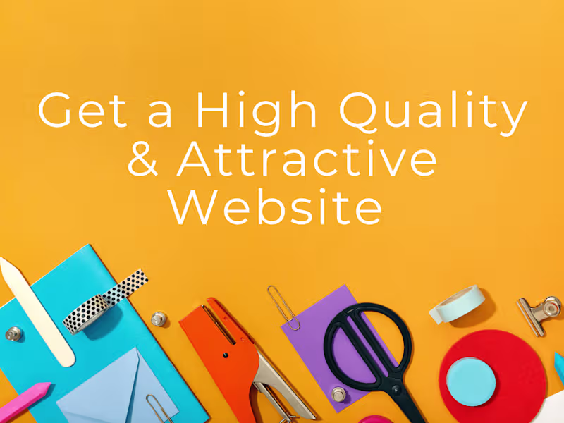 Cover image for High quality and attractive website for your business