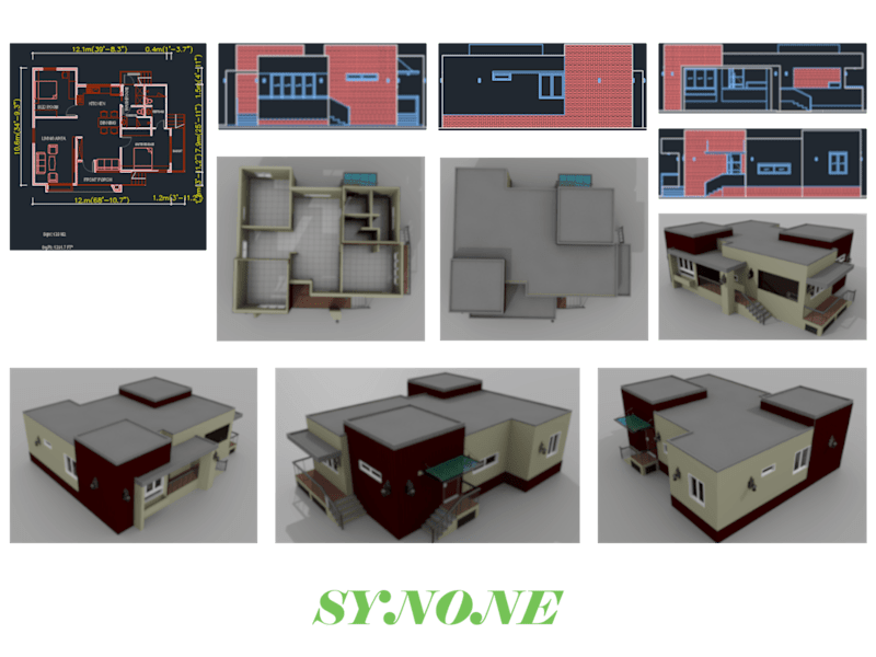 Cover image for Model and render 3d House