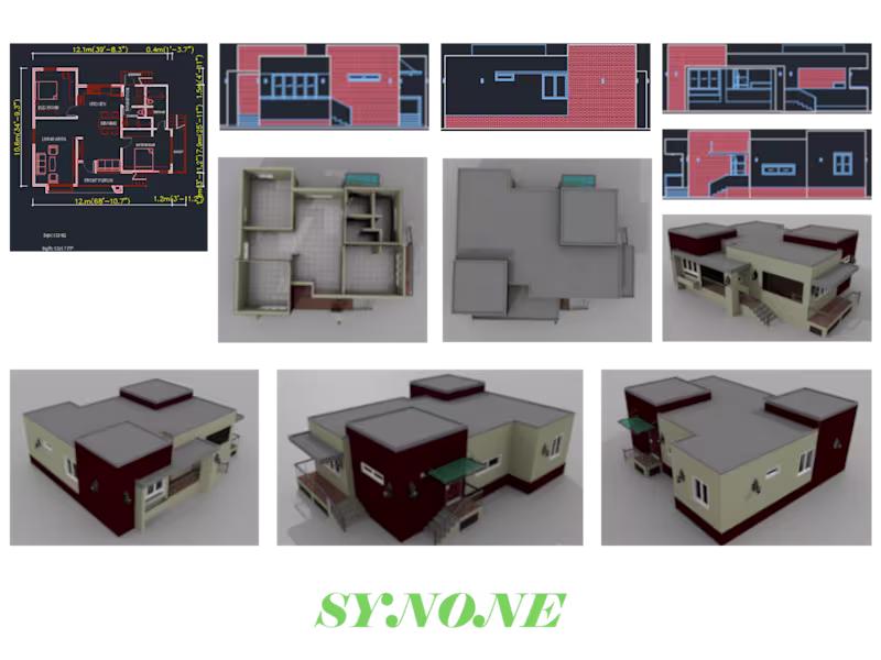 Cover image for Model and render 3d House