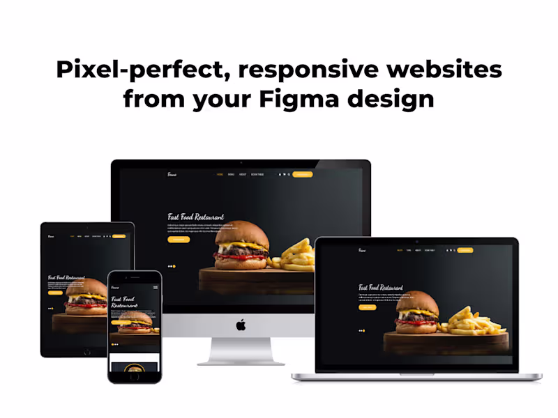 Cover image for Pixel-Perfect Figma to HTML Conversion — Fully Responsive Sites