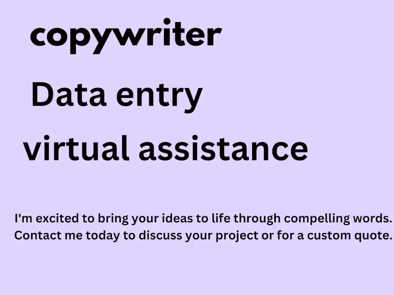 Cover image for Engaging Content Writing and Virtual Assistance