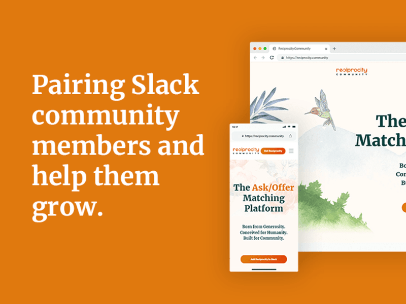 Cover image for Reciprocity Community - Rebranding, Product design, Website 