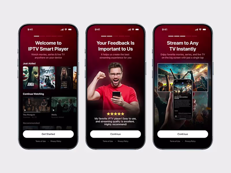 Cover image for IPTV App Onboarding