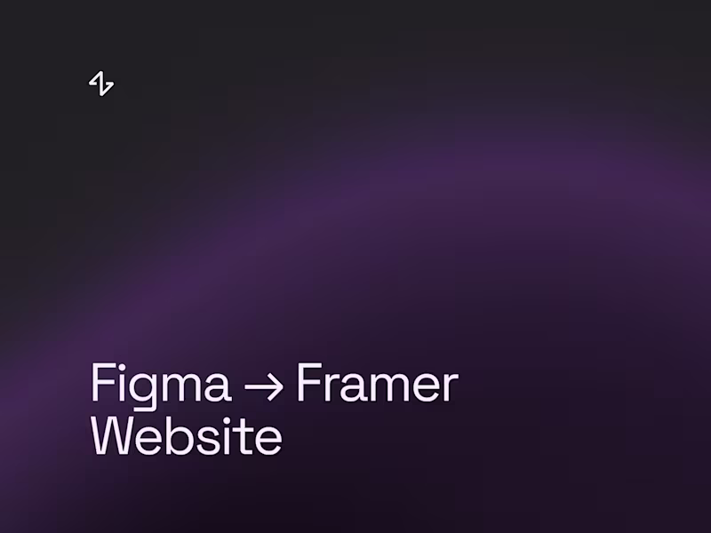 Cover image for Figma to Framer Website