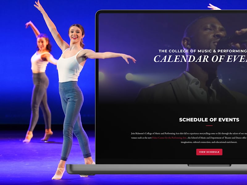Cover image for Belmont University CMPA | Website