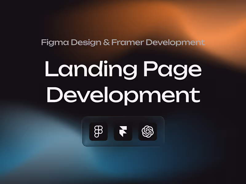 Cover image for Landing Page Design & Development