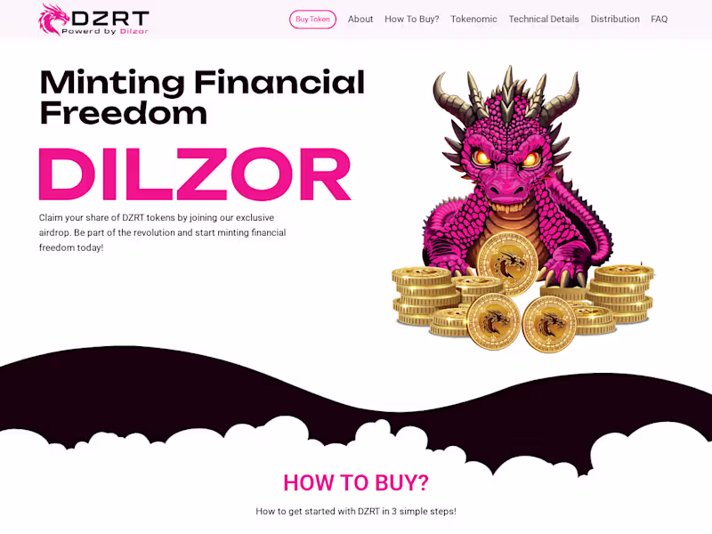 Cover image for Dilzor (DZRT) – Website Project