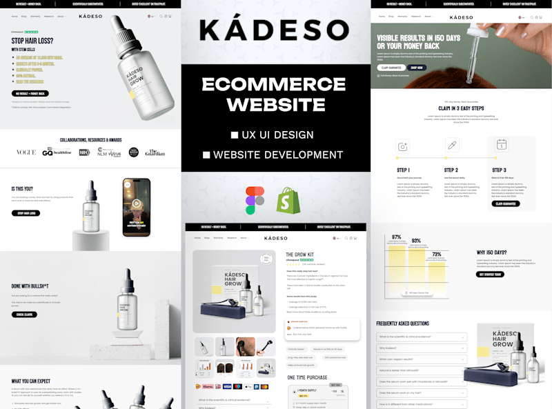 Cover image for E-commerce UI/UX Design & Shopify Development