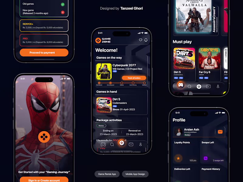 Cover image for Game Zone App - Games Rental Mobile App