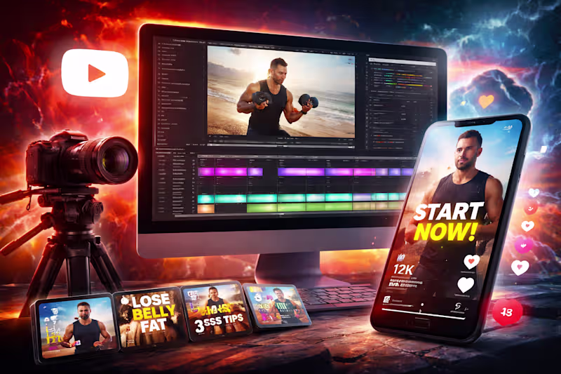 Cover image for YouTube Long Form Editing + Viral Shorts Distribution