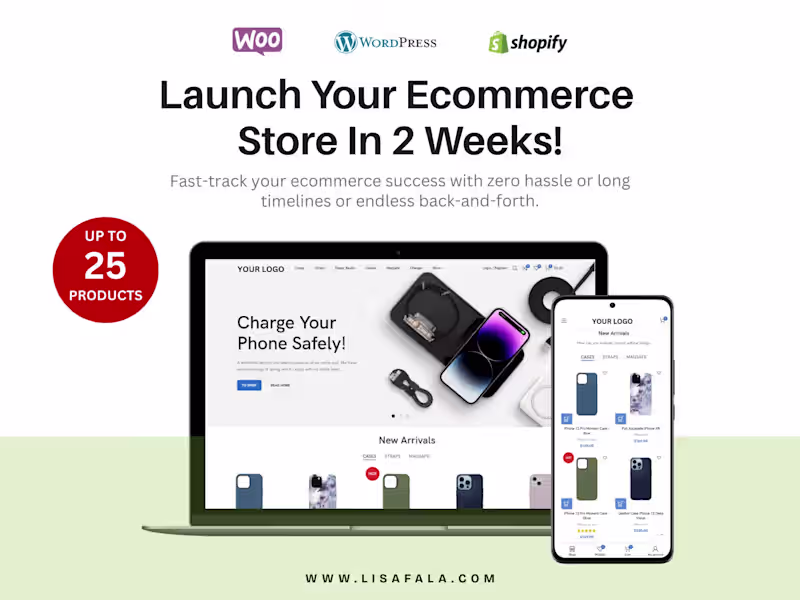 Cover image for Quick Starter Ecommerce Bundle - VIP DAY SERVICE