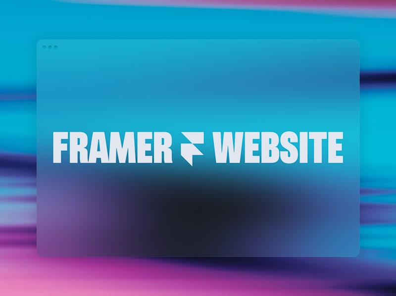Cover image for Framer website