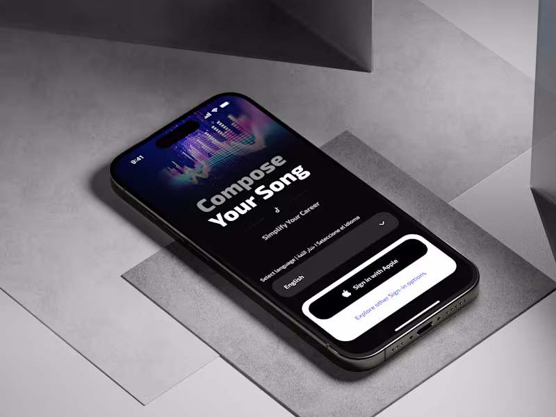 Cover image for Sign In mobile app screens (UX/UI)