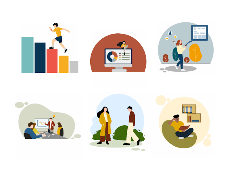 Cover image for Clean Characters for Website Illustration :: Behance