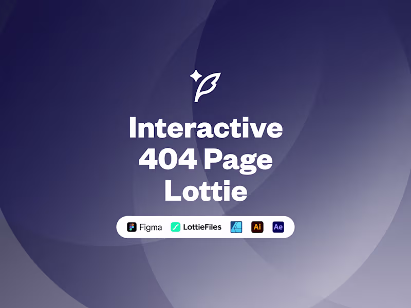 Cover image for Interactive 404 Page Lottie