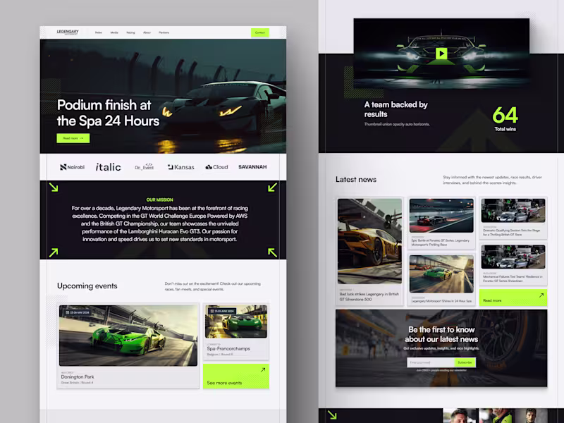 Cover image for Multi-page website built in Framer