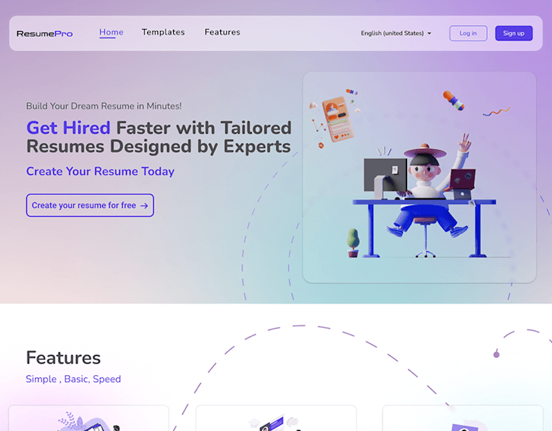 Cover image for Resume builder website design :: Behance