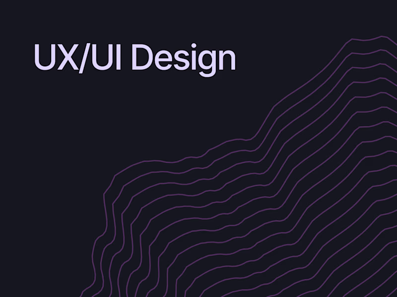 Cover image for UX/UI Design - Website, App, Webapp