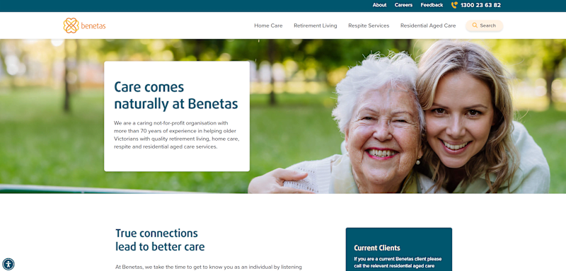 Cover image for Benetas Website Development