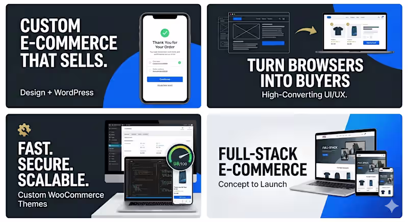 Cover image for Custom E-commerce Store (Design + Development)
