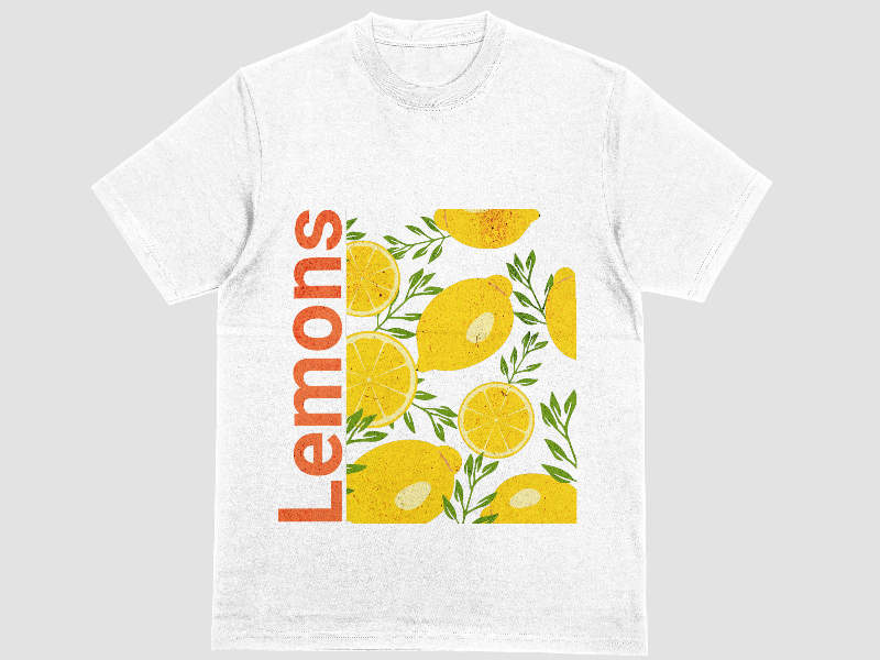 Cover image for T-shirt Lemon pattern 