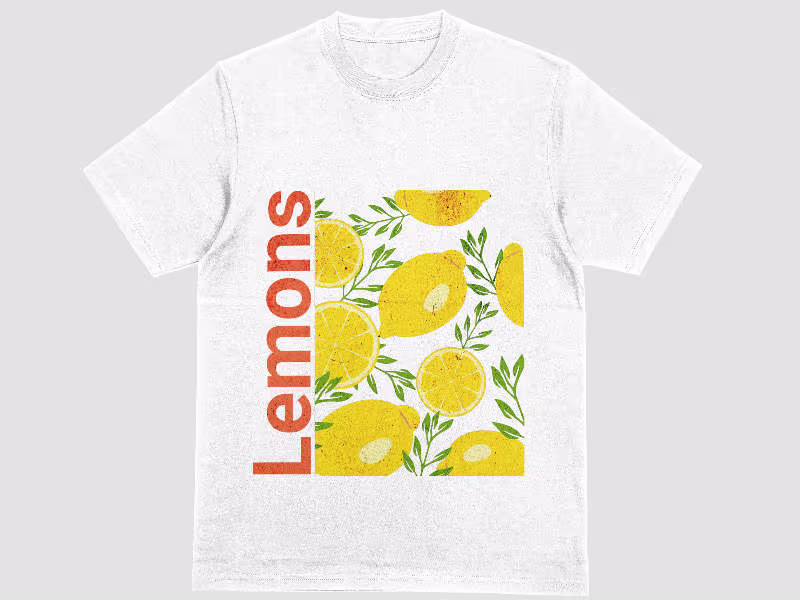 Cover image for T-shirt Lemon pattern