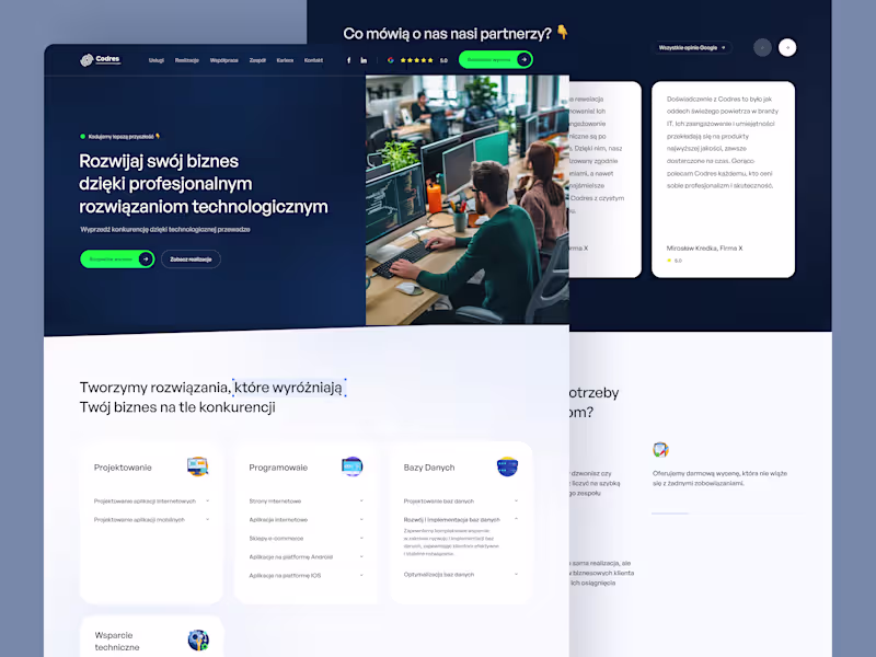 Cover image for Codres Software House Website