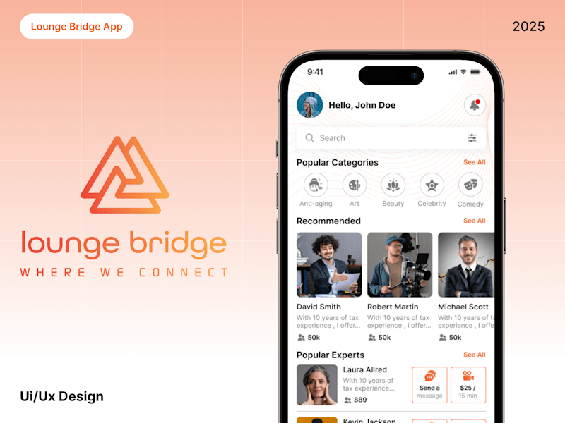 Cover image for Mobile App Design for Lounge Bridge