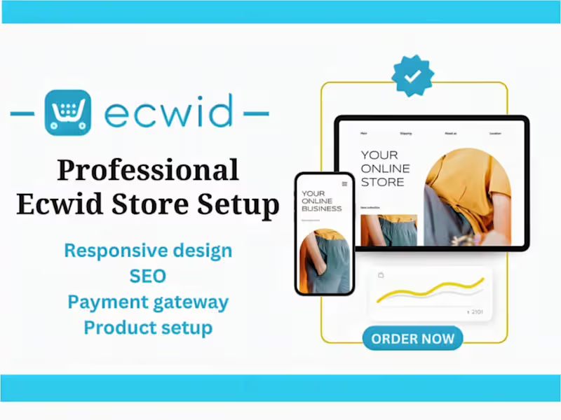 Cover image for I will design and redesign ecwid store website product listing