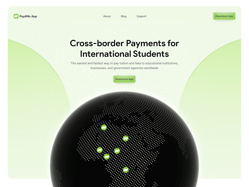 Cover image for Pay4me app website (Figma design)