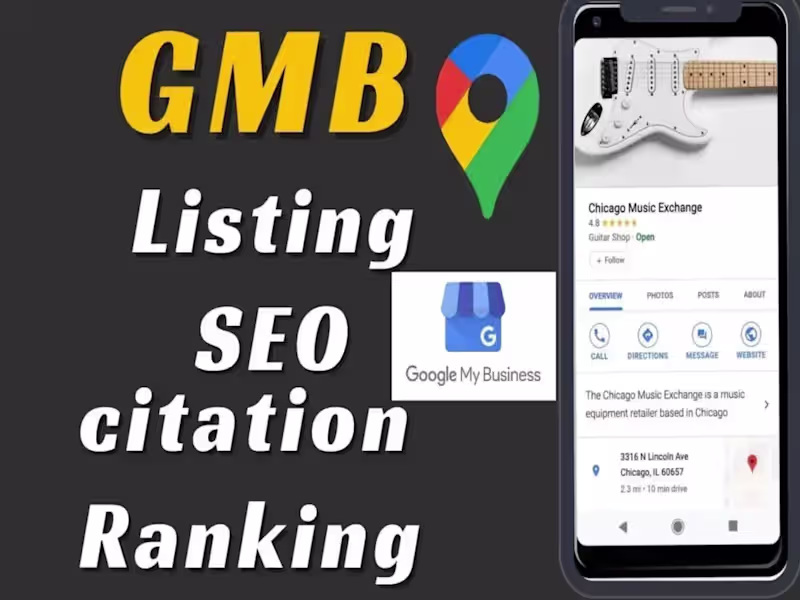 Cover image for Google my business profile setup optimization SEO GMB map rankin