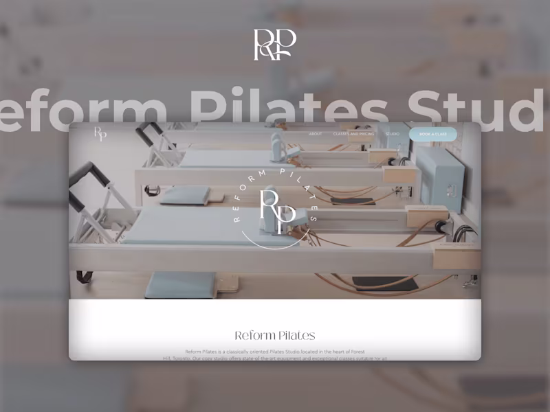 Cover image for Reform Pilates