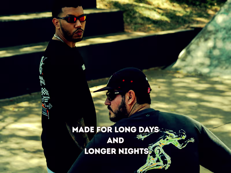 Cover image for High-contrast streetwear visual designed for social media en...