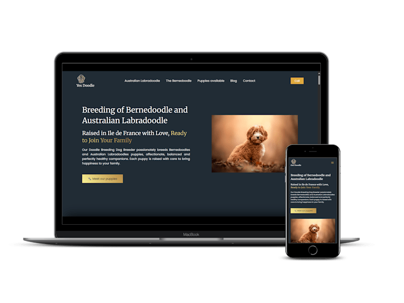 Cover image for Dog Breeder Website (Ouidoodle)