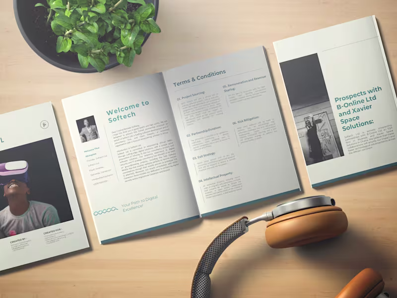 Cover image for B-Online Partnership Proposal for Softech