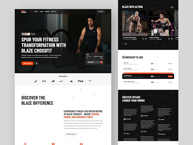 Cover image for Framer Landing page for Crossfit Fitness studio