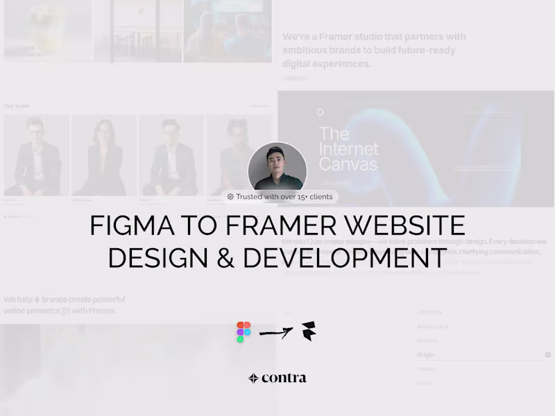Cover image for Figma to Framer Design & Development
