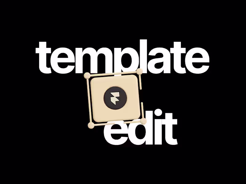Cover image for Template Creation & Editing