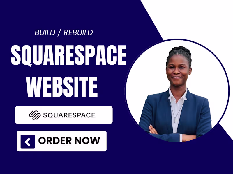 Cover image for Build Squarespace, redesign, update modern Squarespace website