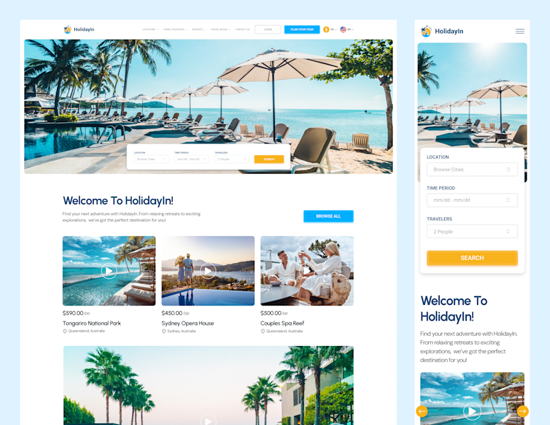 Cover image for Luxury Tour Operator Webflow Website Design