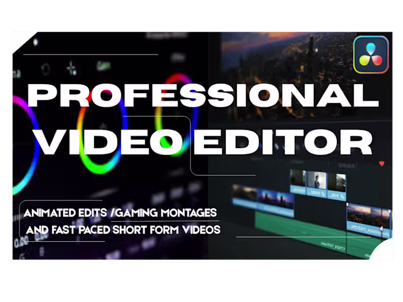 Cover image for Gaming/Anime Reel Editor and Travel Vlog editor