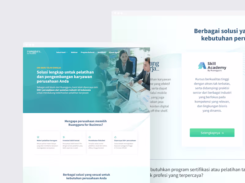 Cover image for Ruangguru for Business 