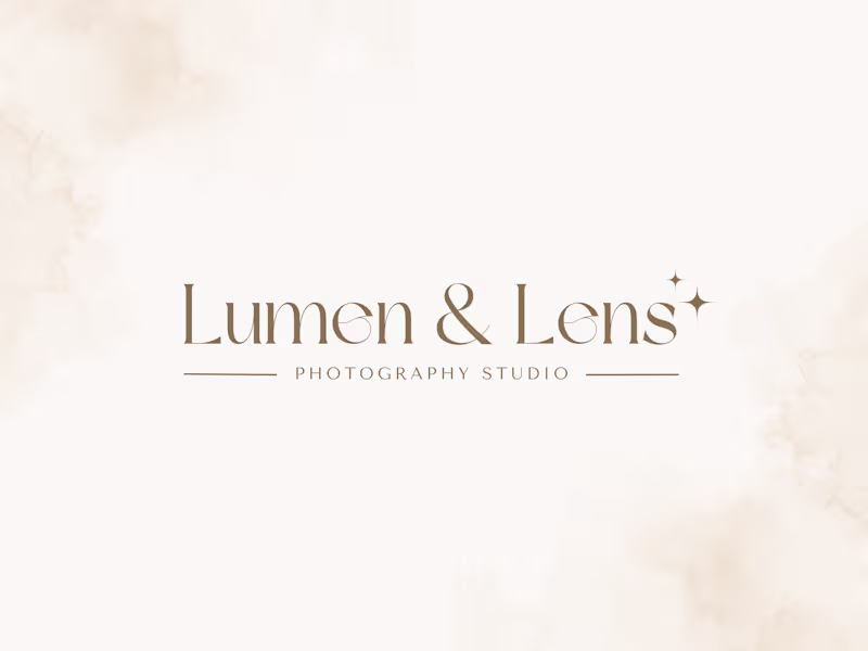 Cover image for Lumen & Lens: Logo Design Developed a refined logo for a bou...